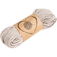 hilo macrame cuerda algodon - hilos para macrame 5 mm beige